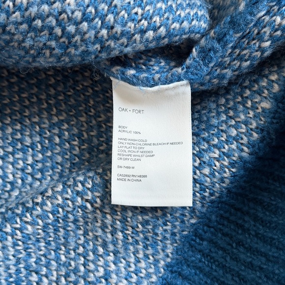 OAK + FORT Oversized Checkered Crewneck Sweater - Picture 6 of 8